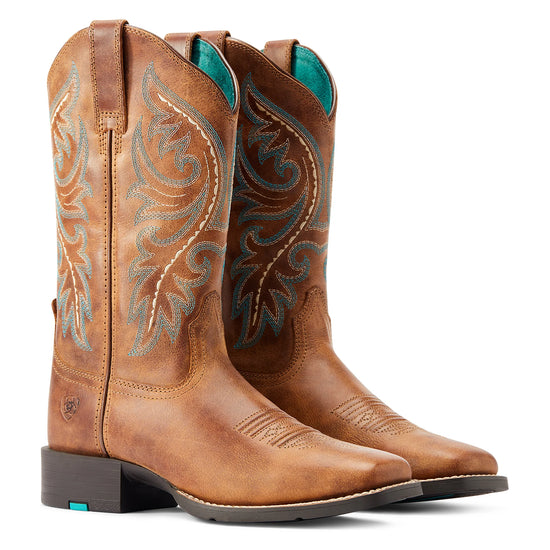 LADIES ARIAT ROUND UP BACK ZIP-DESERT SAND
