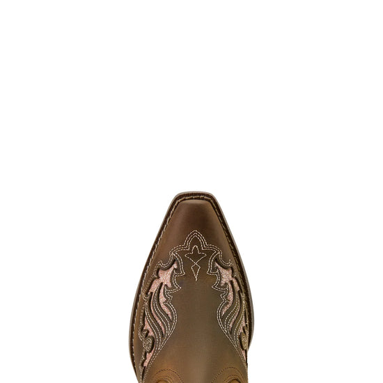 KIDS ARIAT FASHION BLISS D TOE- SASSY BROWN