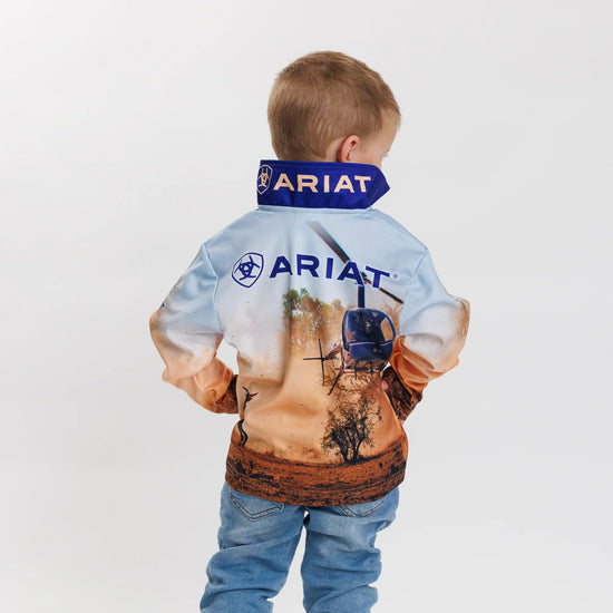 KIDS ARIAT FISHING SHIRT- HELIMUSTER