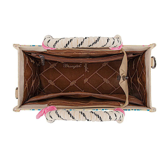 WRANGLER SOUTHWESTERN ROPE HANDLE BAG