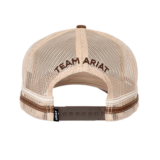 ARIAT EST PATCH TRUCKER CAP- DACHSHUND BROWN