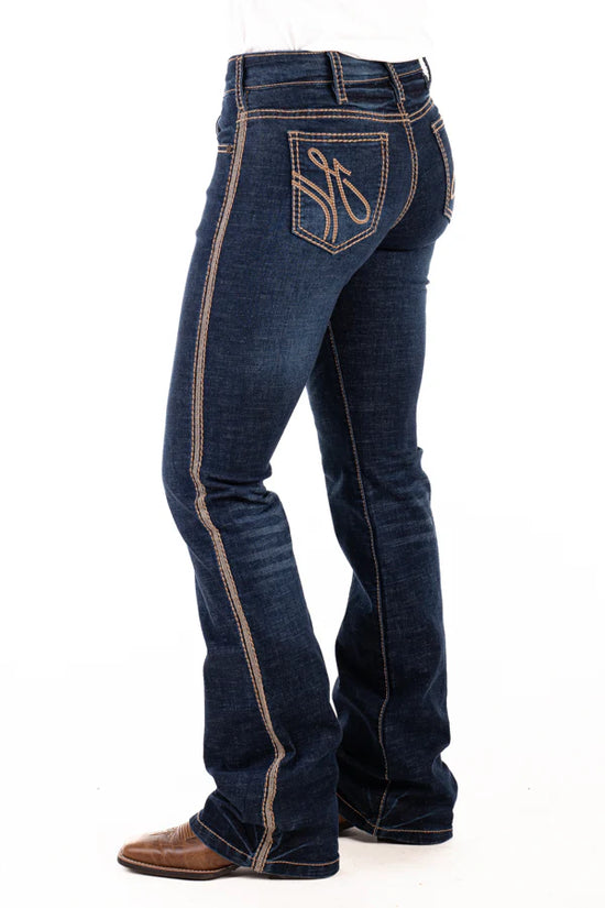 LADIES HITCHLEY AND HARROW RICHMOND COMFORT CUT HIGH RISE JEANS-35INCH