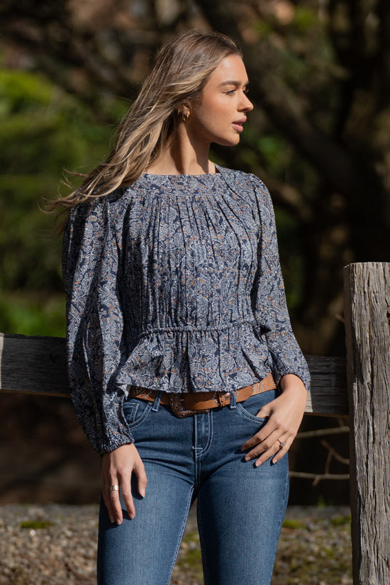 LADIES PURE WESTERN MISHA BLOUSE