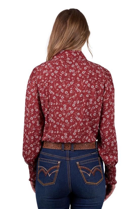 LADIES PURE WESTERN TAHNEE L/S SHIRT