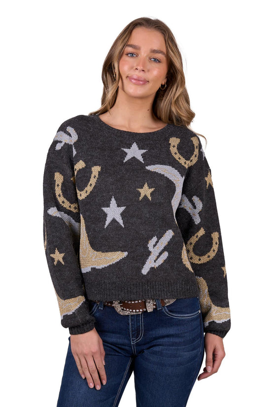 LADIES PURE WESTERN MARCY JUMPER