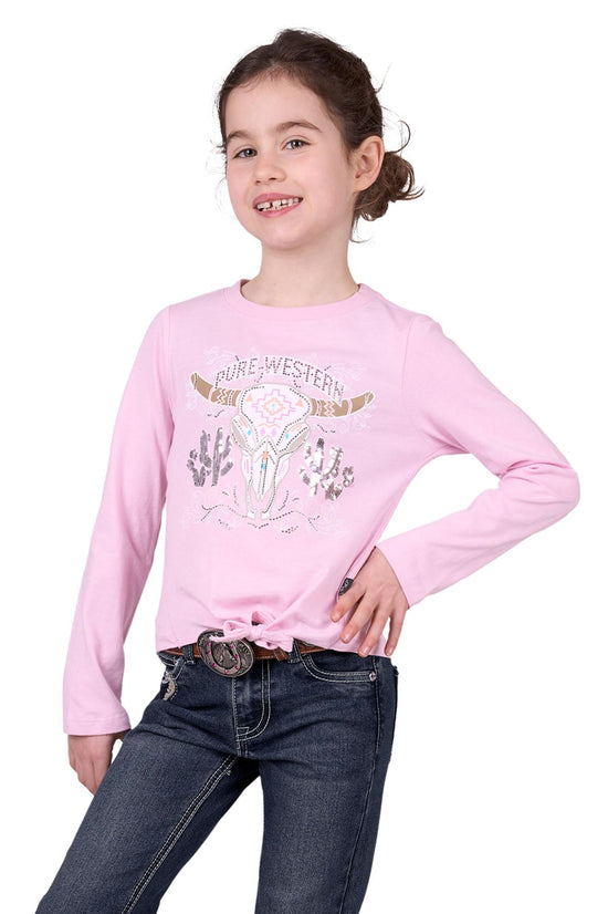 GIRLS PURE WESTERN POLLY L/S SHIRT