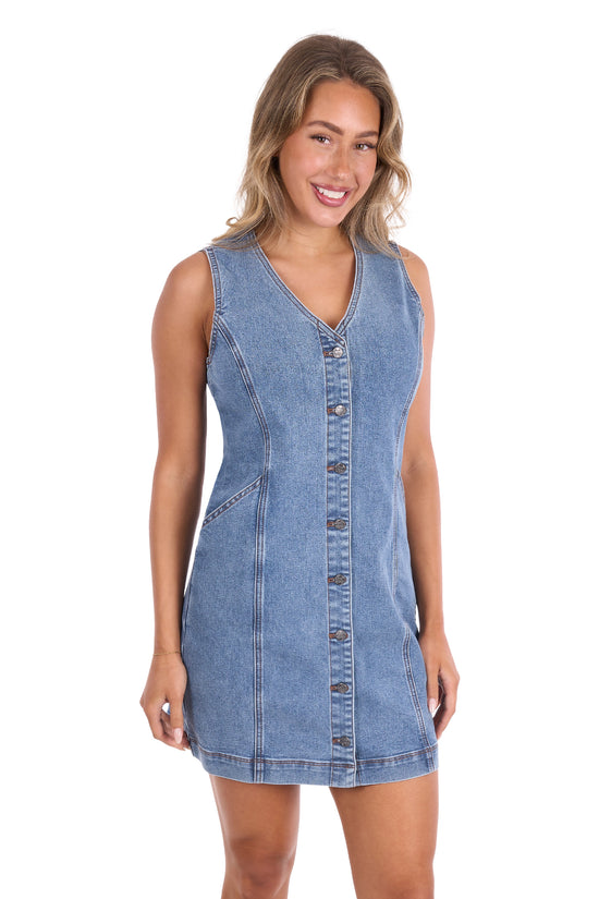 LADIES PURE WESTERN NATASHA S/L DRESS