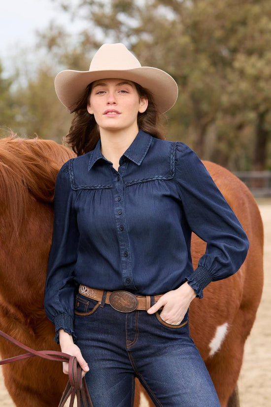 LADIES PURE WESTERN DANIELA L/S SHIRT