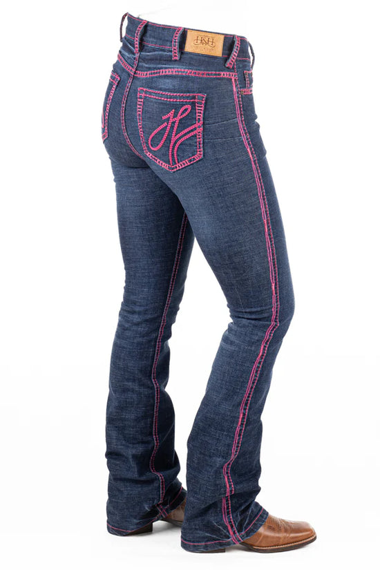 LADIES HITCHLEY AND HARROW AVONDALE ULTRA HIGH RISE JEANS-35INCH