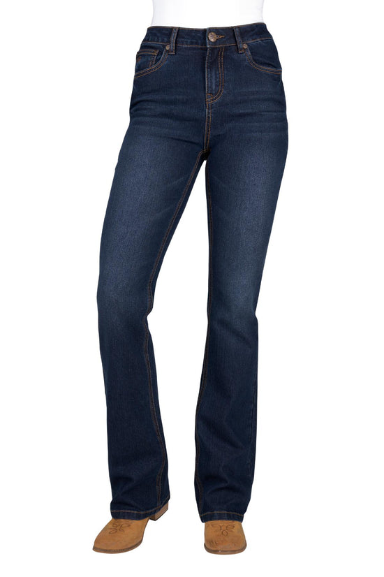 LADIES PURE WESTERN SAM HI RISE BOOTCUT JEAN 34L