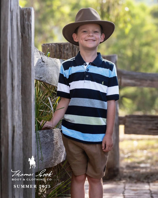 BOYS THOMAS COOK CHARLES 1 PKT S/S POLO