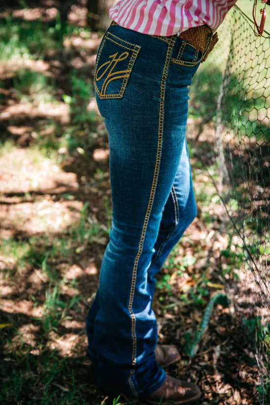 LADIES HITCHLEY AND HARROW TUSCALOOSA ULTRA HIGH RISE JEANS- 35INCH