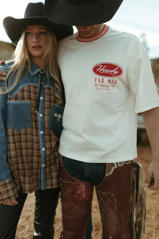 LADIES FAR MER BIG RED BOX TEE