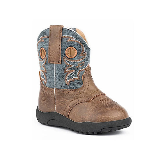 INFANT ROPER COWBABY DANIEL- BROWN/BLUE
