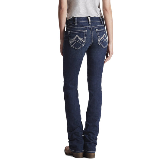 LADIES ARIAT R.E.A.L MID RISE ICON STRAIGHT LEG JEAN