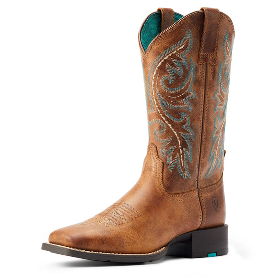 LADIES ARIAT ROUND UP BACK ZIP-DESERT SAND