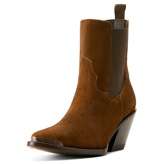 LADIES ARIAT SHILOH DARK GINGER SUEDE