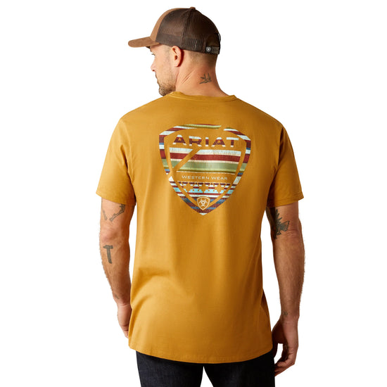 MENS ARIAT SERAPE SEAL S/S TEE- HARVEST GOLD