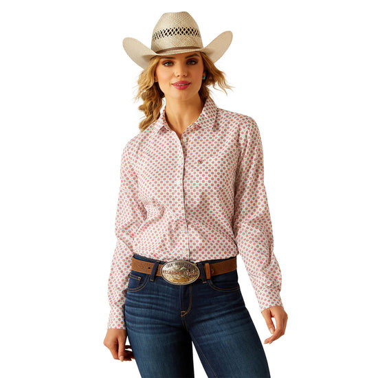 LADIES ARIAT KIRBY PRO L/S SHIRT- ELIO GEO
