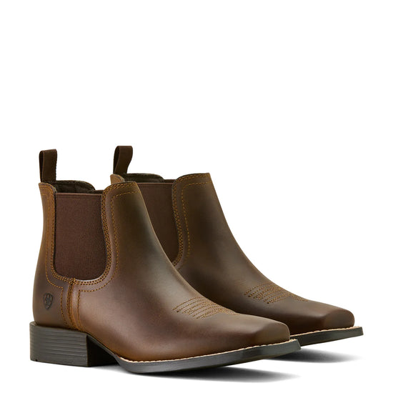 KIDS ARIAT YOUTH BOOKER CHELSEA DISTRESSED BROWN