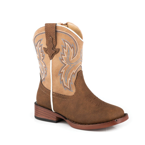 TODDLER ROPER EASTWOOD BROWN/TAN BOOTS