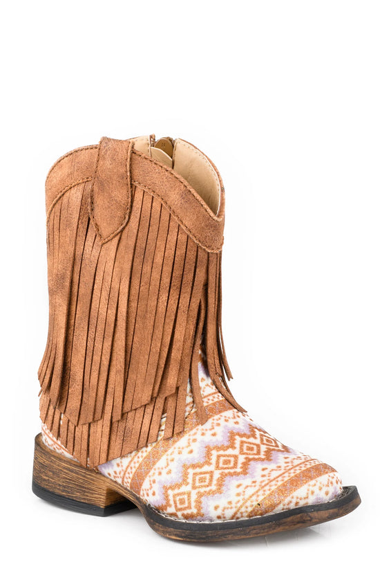 TODDLER ROPER DOUBLE FRINGE- TAN