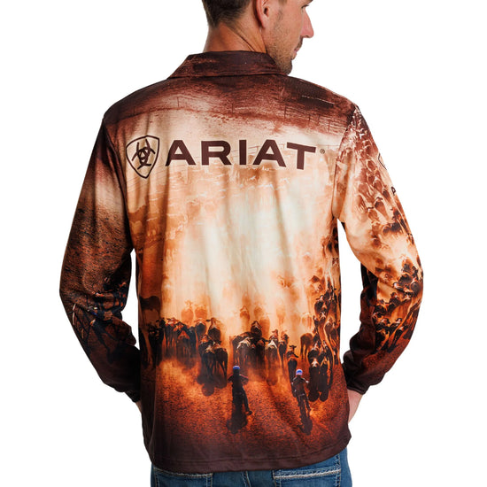 ARIAT FISHING SHIRT- CATTLE MUSTER