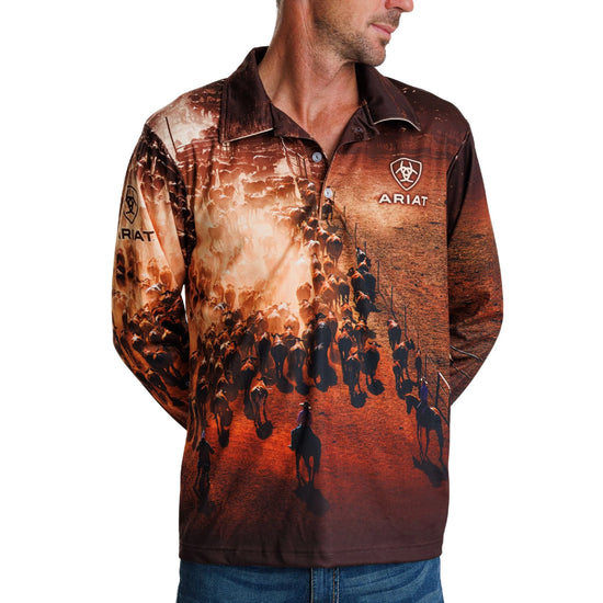 ARIAT FISHING SHIRT- CATTLE MUSTER