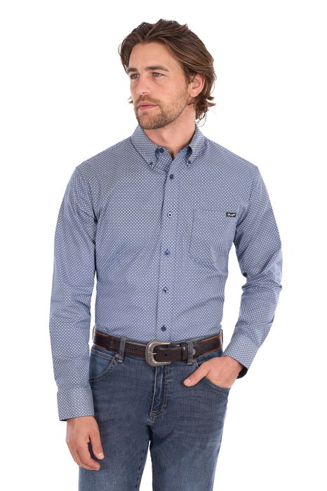 MENS WRANGLER GARY 1PKT L/S SHIRT