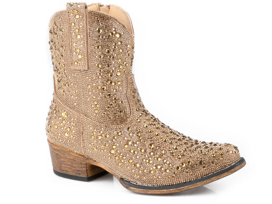 LADIES ROPER SHAY JEWELLS BOOTS- CHAMPAIGN DIAMONTIES