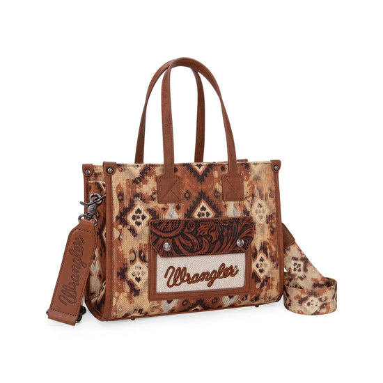 WRANGLER AZTEC CROSSBODY TOTE BAG