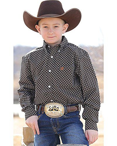 BOYS CINCH TYLER PRINT L/S SHIRT