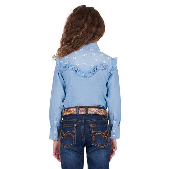 GIRLS PURE WESTERN PHOEBE L/S SHIRT