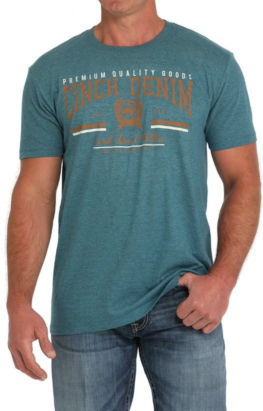 MENS CINCH TEE-TEAL