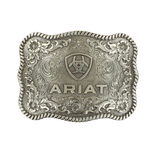 ARIAT ANTIQUE SILVER RECTANGLE BUCKLE
