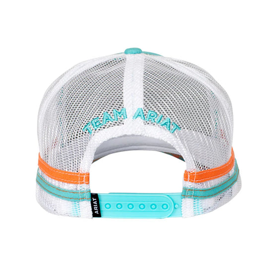 ARIAT EST PATCH TRUCKER CAP- POOL GREEN