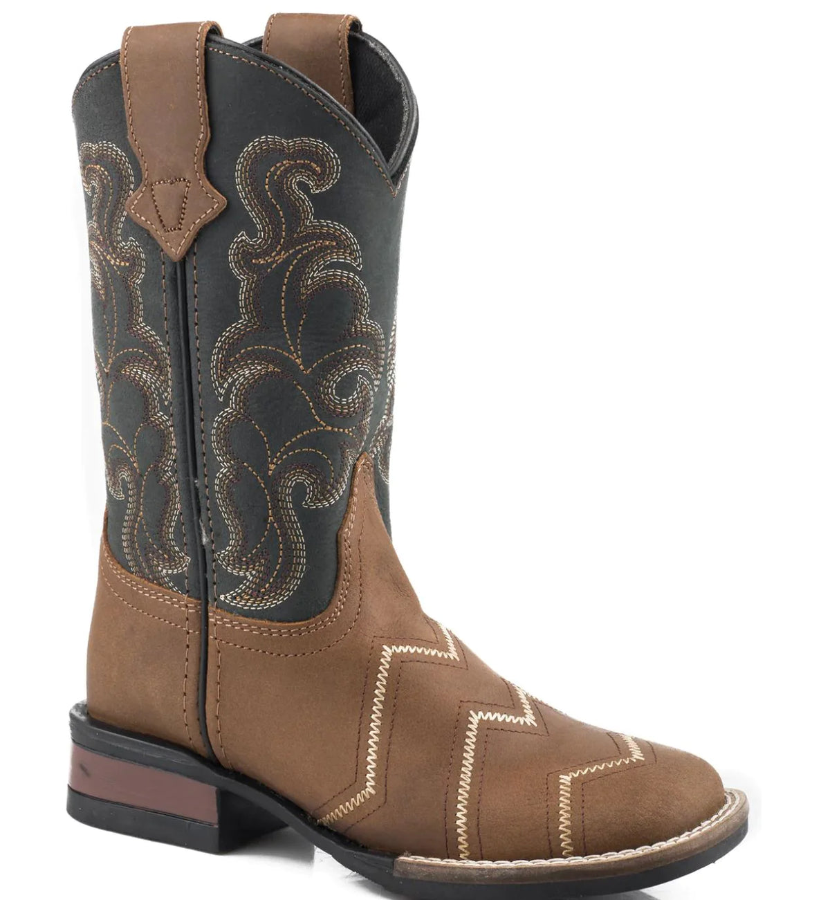 Tan Roper Boots BIG KIDS ROPER MONTEREY ANGLES TAN BOOTS – Western Road Clothing & Tack