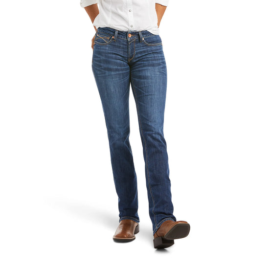 LADIES ARIAT R.E.A.L MID RISE BRENDA STRAIGHT LEG JEANS