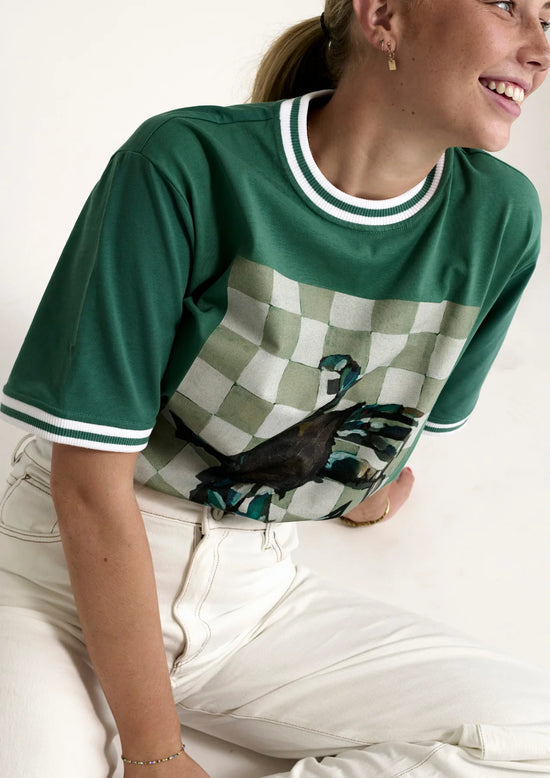 LADIES FAR MER AZURE CRAB TEE