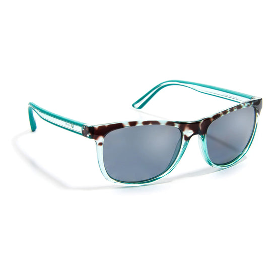 GIDGEE EYES FENDER SUNGLASSES-AQUA TORT