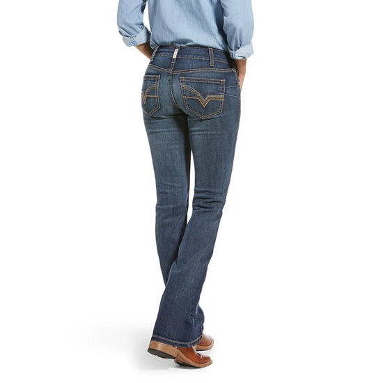 LADIES ARIAT R.E.A.L MID RISE MACY STRAIGHT LEG JEAN