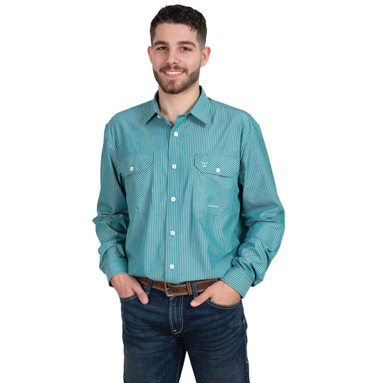 MENS JUST COUNTRY EVAN BAMBOO BLEND WORKSHIRT