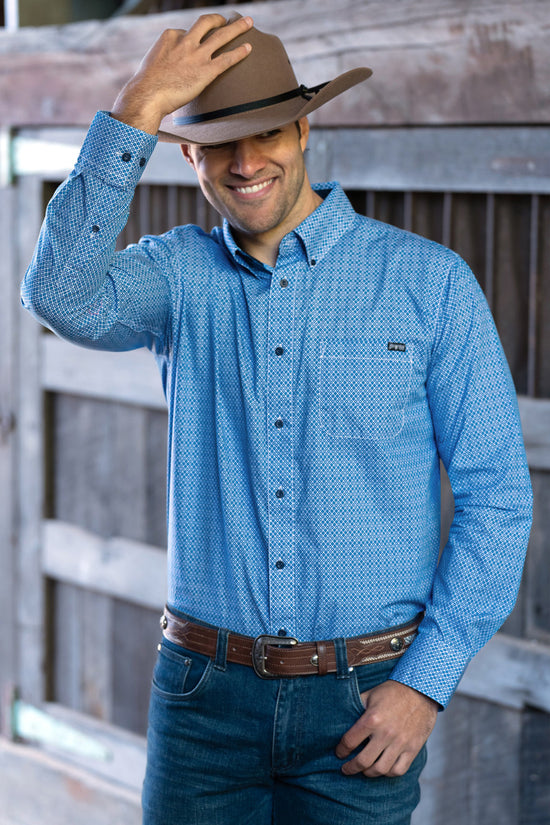 MENS PURE WESTERN HEWITT L/S SHIRT