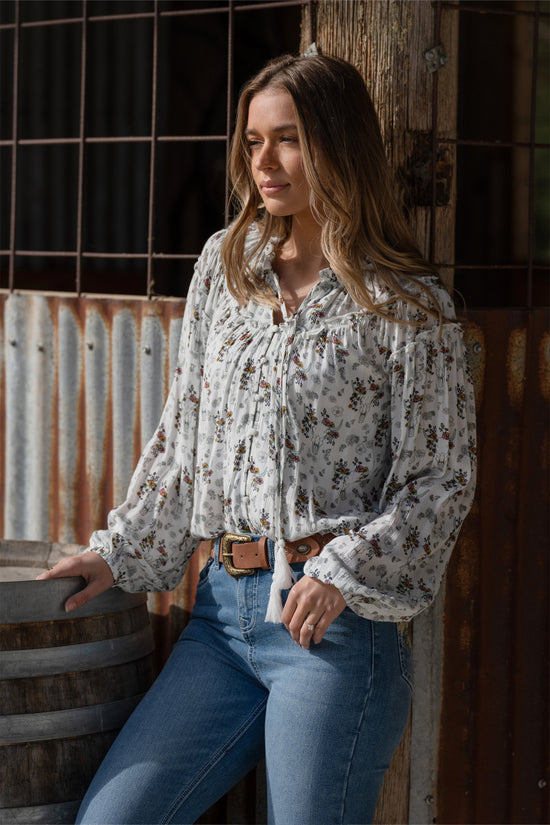 LADIES PURE WESTERN SELINA BLOUSE