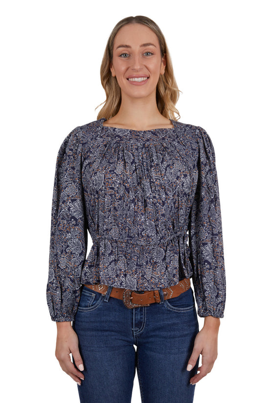 LADIES PURE WESTERN MISHA BLOUSE