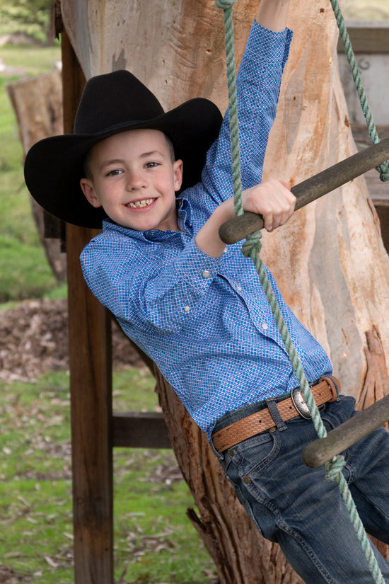 BOYS PURE WESTERN HEWITT L/S SHIRT