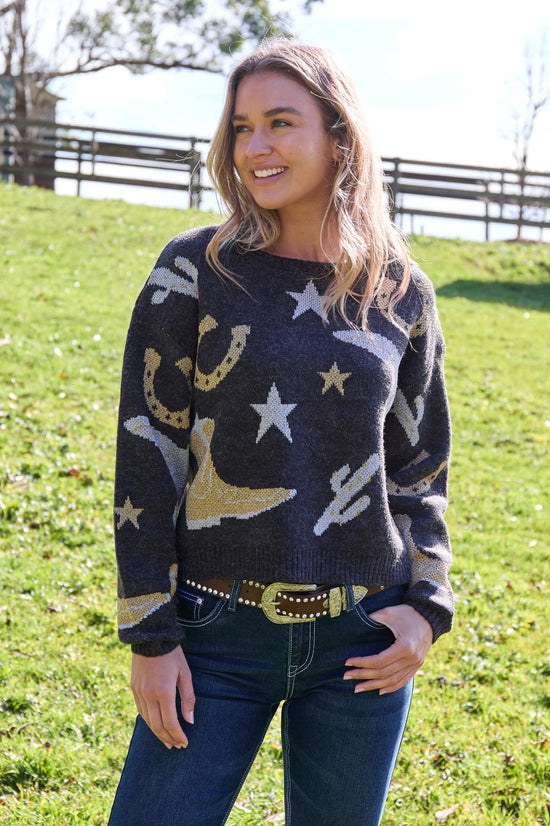 LADIES PURE WESTERN MARCY JUMPER