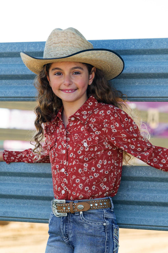 GIRLS PURE WESTERN TAHNEE L/S SHIRT