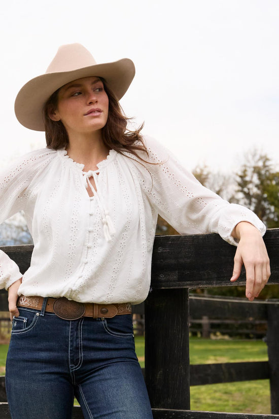 LADIES PURE WESTERN PEPPER L/S BLOUSE