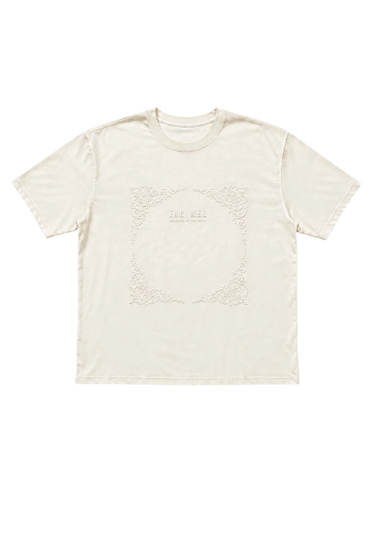 LADIES FAR MER PAISLEY EMBOSS CREW TEE